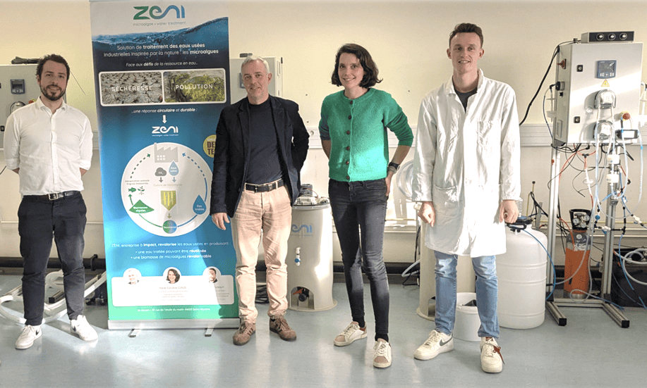 Portrait de start-up :  Zeni, la solution microalgues de traitement des eaux usées